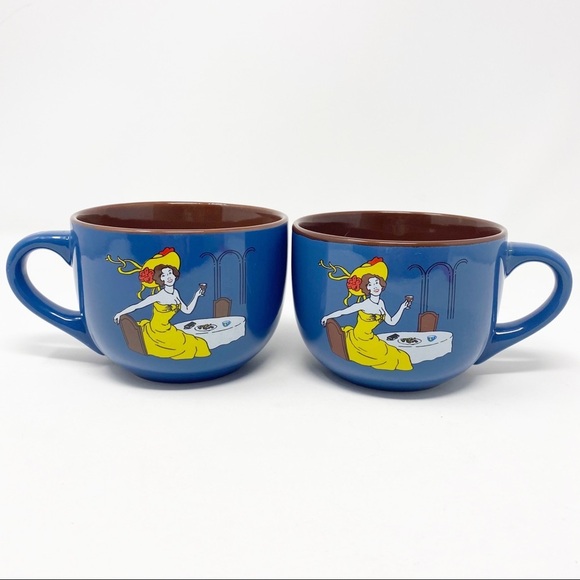 CAFE BOHEME Coffee Creme Liqueur Blue Coffee Mugs - Picture 1 of 8